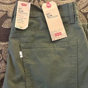 Levi's 511 Slim Fit Pants in Dark Green